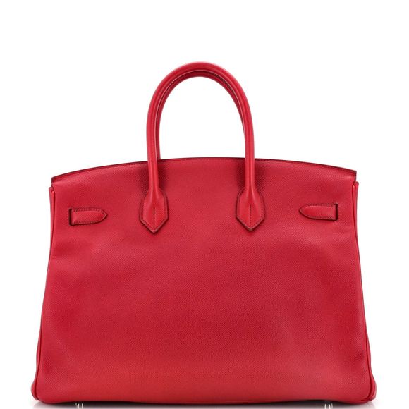 Hermes Birkin Handbag Rubis Epsom With #78159H11B - Picture 4 of 10